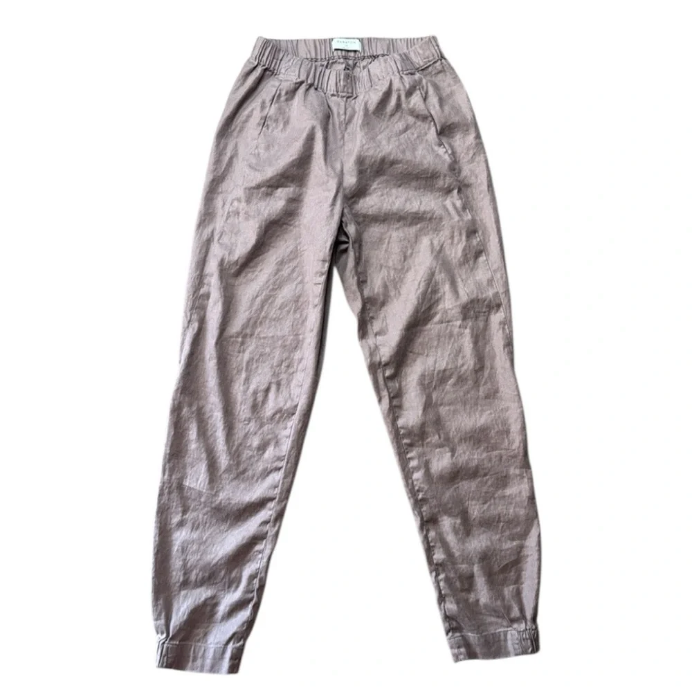 Babaton Dexter Linen Blend‎ Soft Tapered Fit Jogger - Picture 2 of 11